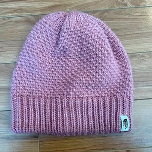Womens North Face pink toque